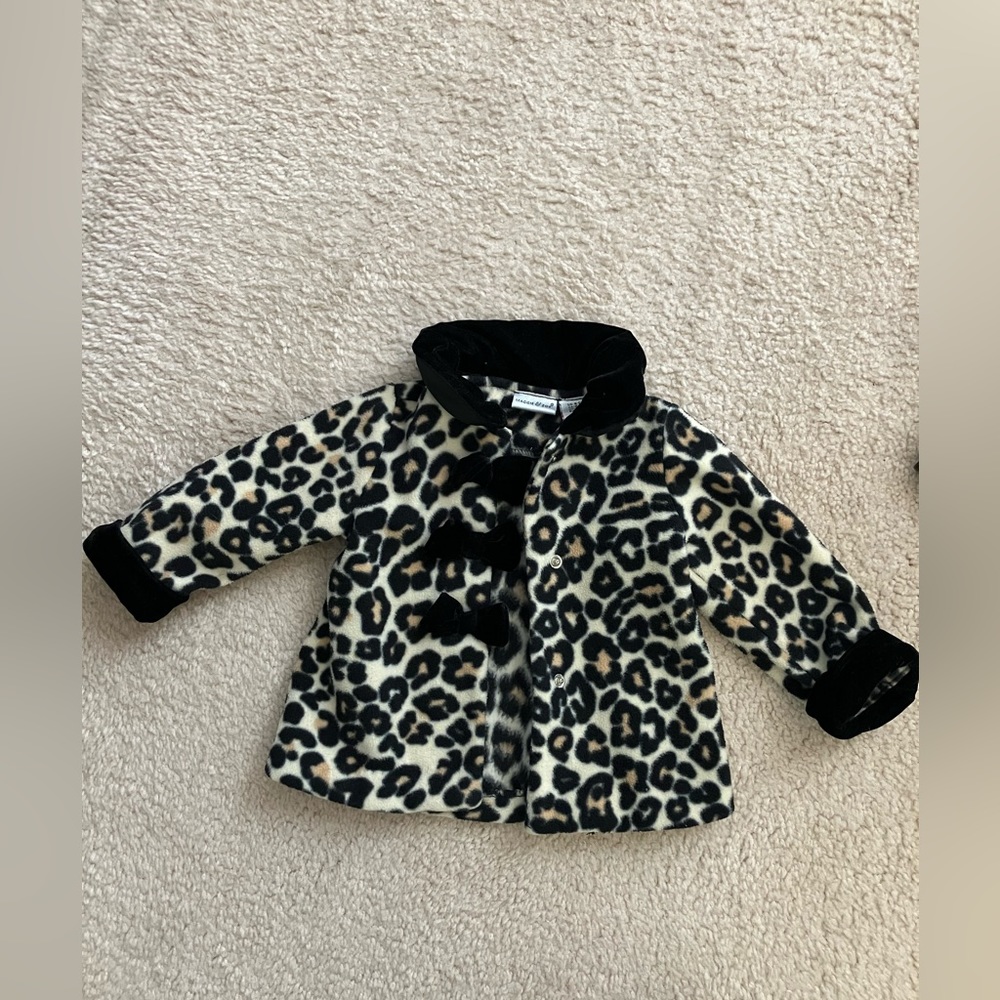 Leopard printed coat